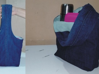 DIY Bolso para ir de picnic - Jeans Reciclado