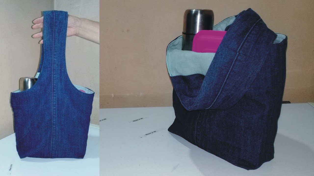 DIY Bolso para ir de picnic - Jeans Reciclado