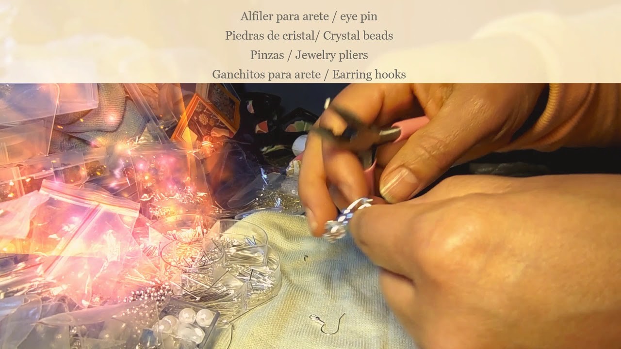 DIY How to make easy and fast earrings at home. . Como hacer aretes, fácil y rápido y en tu casa. 