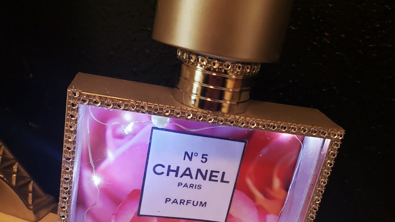DIY- Perfume de Chanel para decoración con luces
