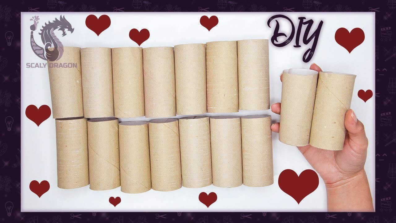 Diy Reciclaje Creativo con tubos de cartòn. corazón de chocolates