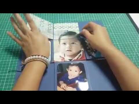 MINI ÁLBUM EN SCRAPBOOK , como pasa el tiempo tan rápido. .