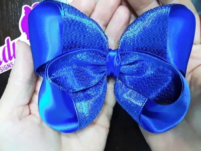 Moño mariposa hecho con cinta, rápido y fácil de hacer. | Ribbon Butterfly | Borboleta de Fita