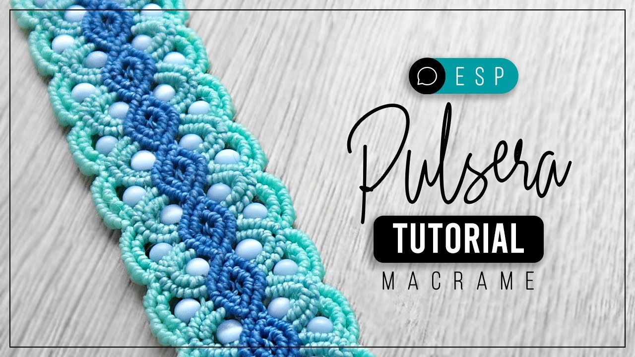 Pulsera Agua » ???? tutorial | como hacer pulsera de hilo | diy ● Macrame #183