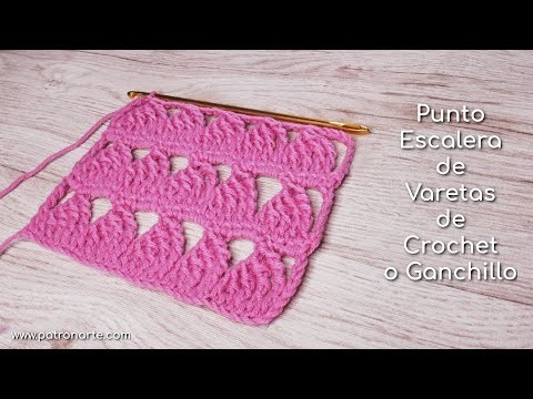 Punto Escalera de Varetas de Crochet - Ganchillo | Aprende Crochet Paso a Paso