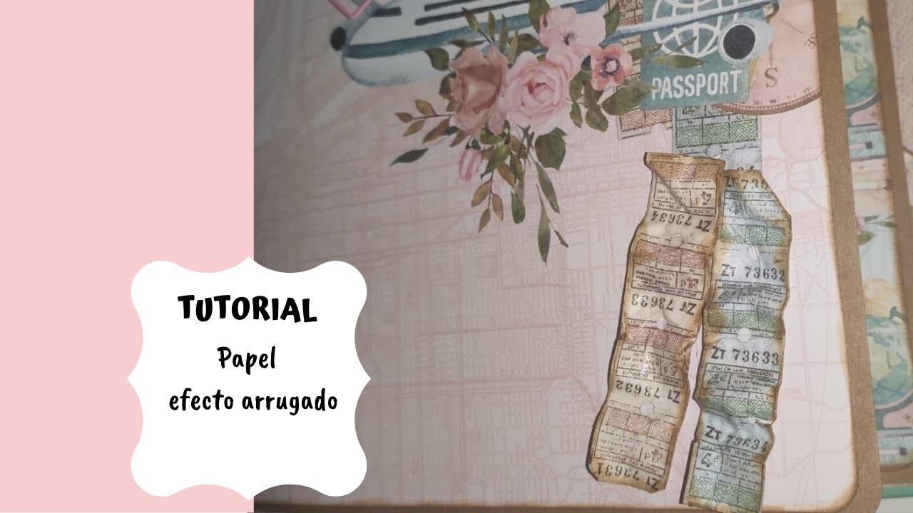 TUTORIAL: Dar efecto papel arrugado.Scrapbooking