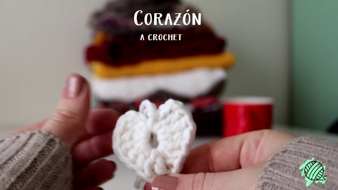 Tutorial fácil y rápido de un Corazón a Crochet. How to Crochet a Heart. Rápido y fácil