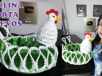 ZURDOS: Gallina Porta Huevos hecho con Botellas y tejido a crochet paso a paso.