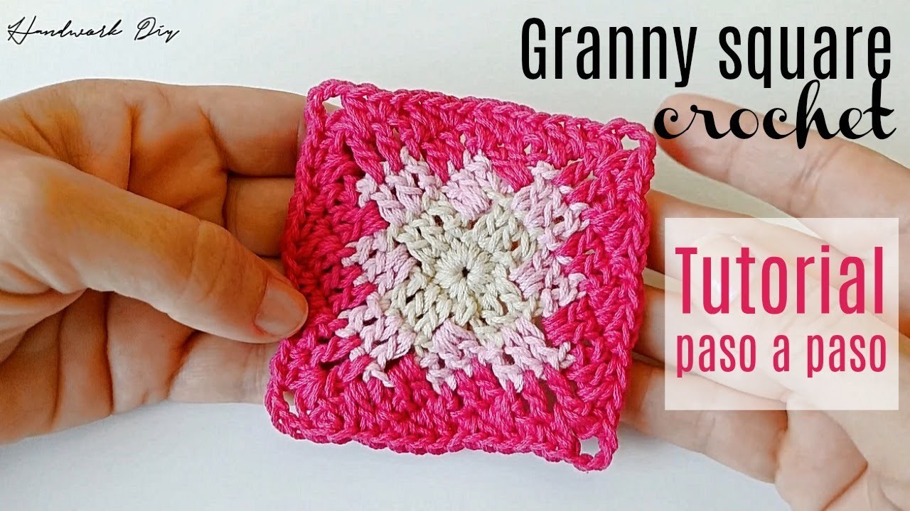 Aprende a tejer cuadrado a crochet muy fácil | Handwork Diy