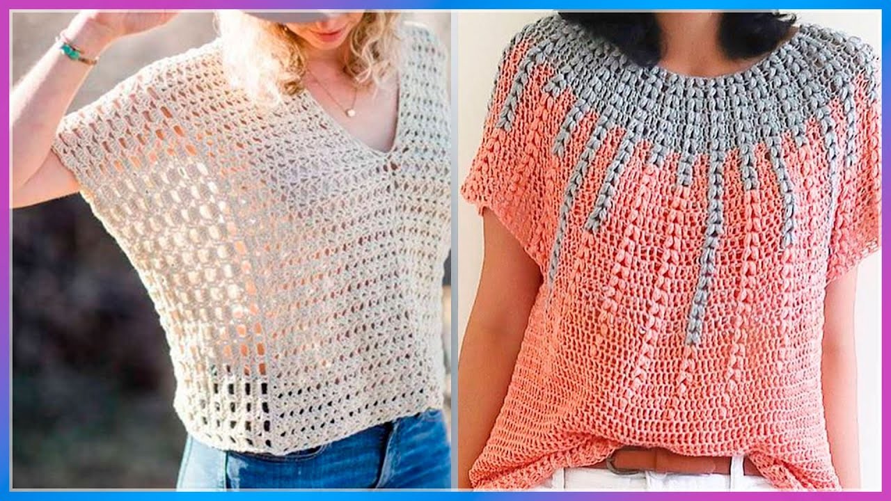 Blusas tejidas a crochet para la mujer de hoy