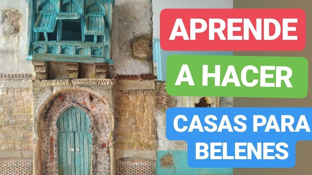 COMO ???? HACER  CASAS Y CASA de  BELEN   PASO A PASO en ICOPOR , Casa portal FACIL [PARTE 1]