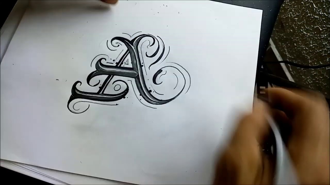 Como hacer letra biselada a.lettering bisel.practica letra biselada.malando lettering