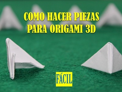 COMO HACER PIEZAS PARA ORIGAMI 3D ♥ CREANDO JUNTOS CRAFTS