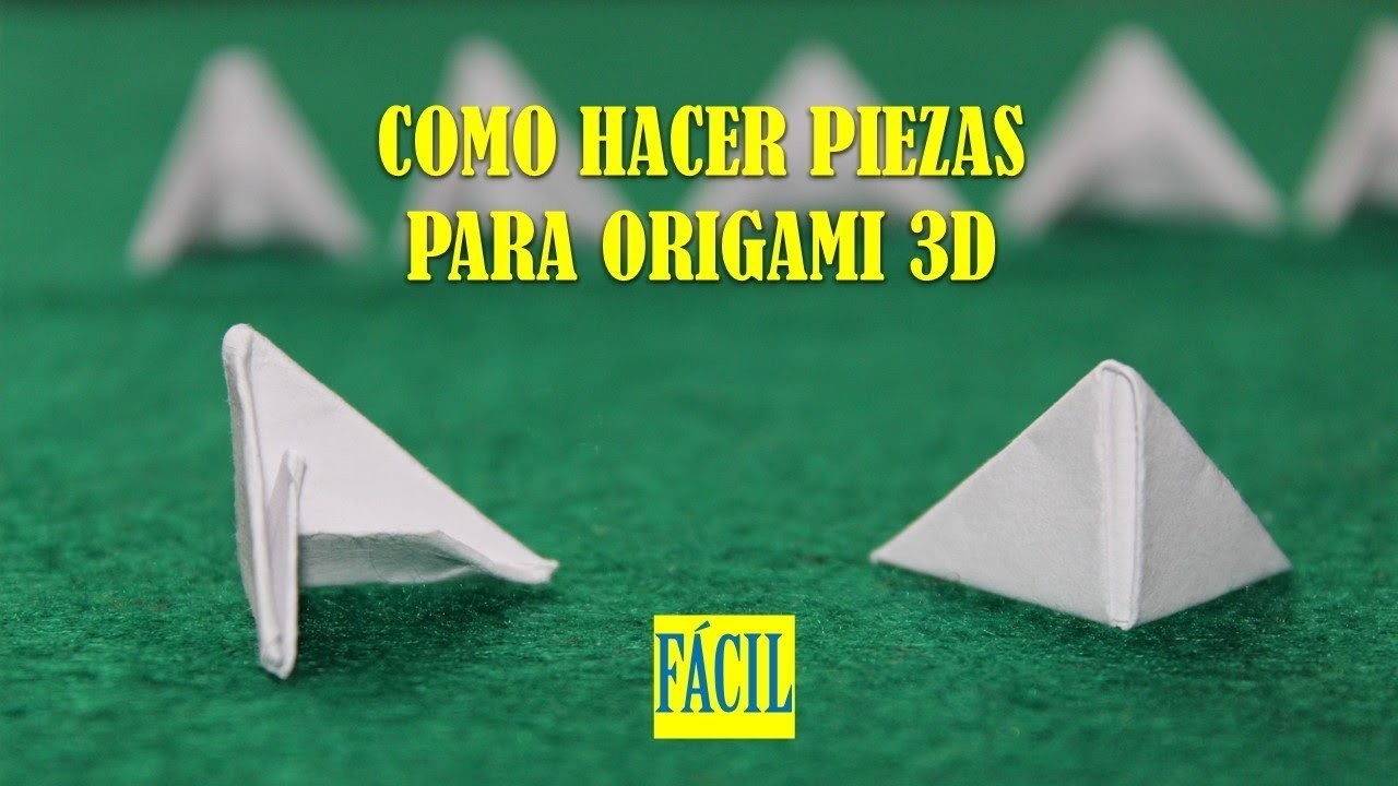 COMO HACER PIEZAS PARA ORIGAMI 3D ♥ CREANDO JUNTOS CRAFTS