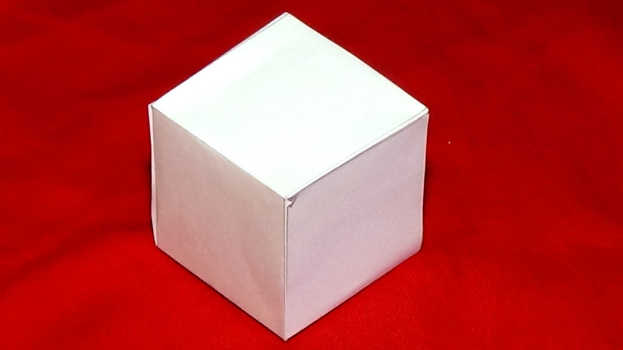 Cómo hacer un cubo de papel paso a paso