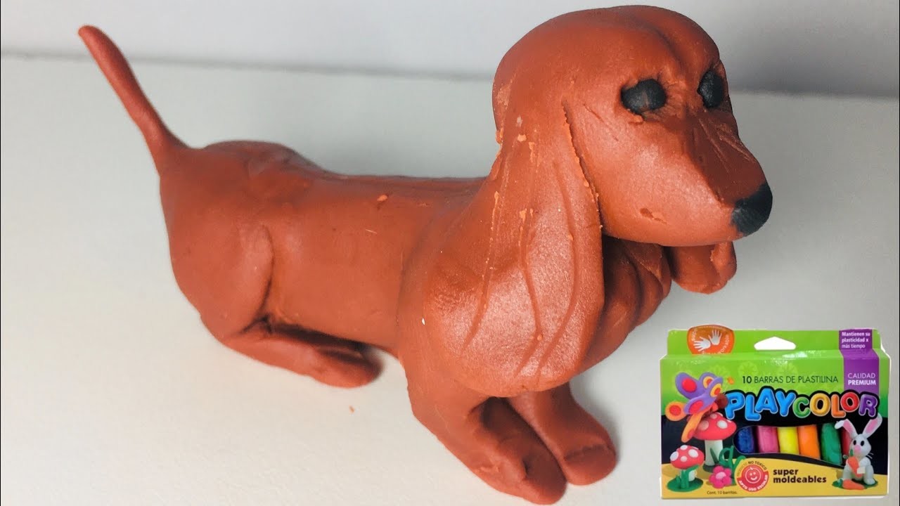 Como Hacer Un Perro de Plastilina | Formas con Plastilina Play Color, Play Doh
