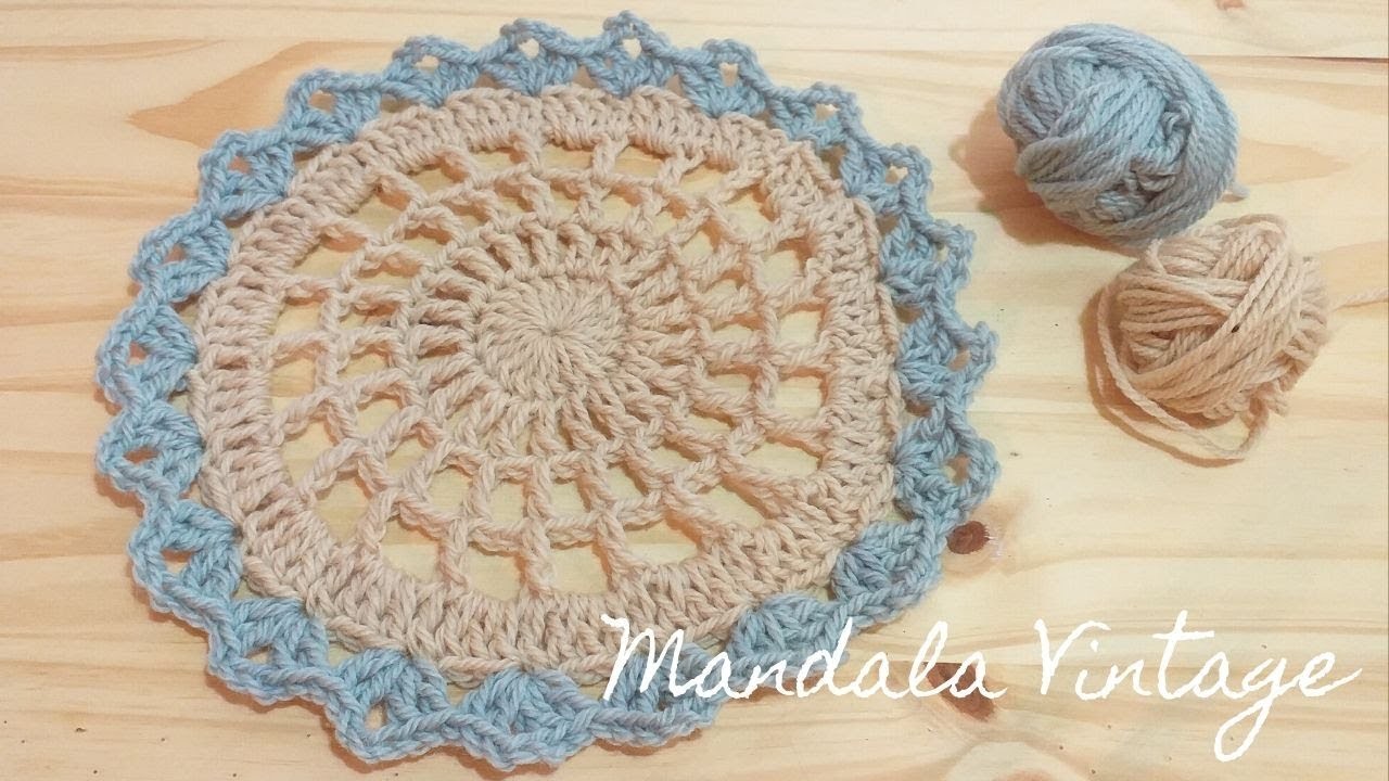 Crochet Mandala Vintage - Paso a paso