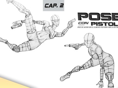 Dibujando poses dinámicas con pistolas Vol.2 by [G88]