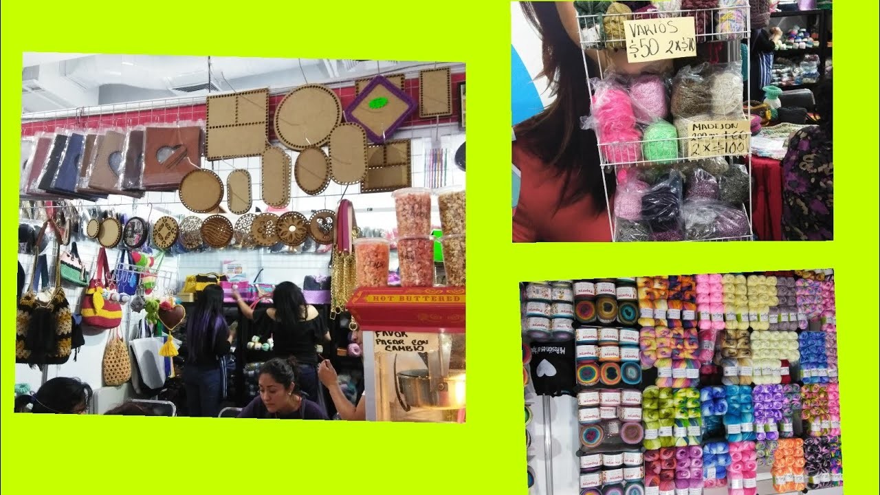 Expo Reforma de manualidades visita 2 tiendas estambres y trapillo