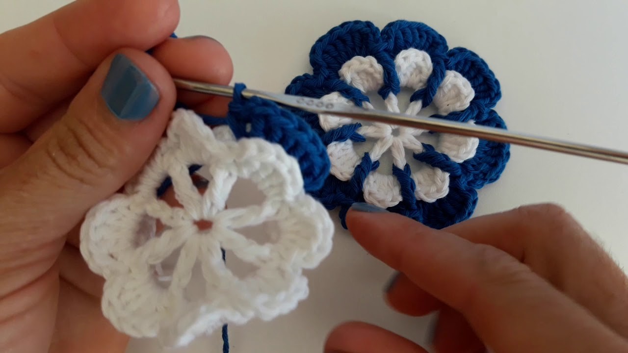 Flor a crochet paso a paso