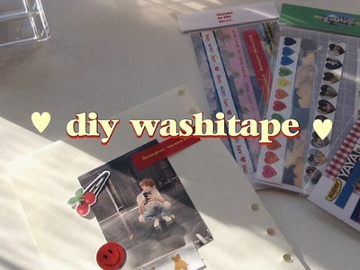 How i make my washi tape ♡´･ᴗ･`♡ diy washi tape