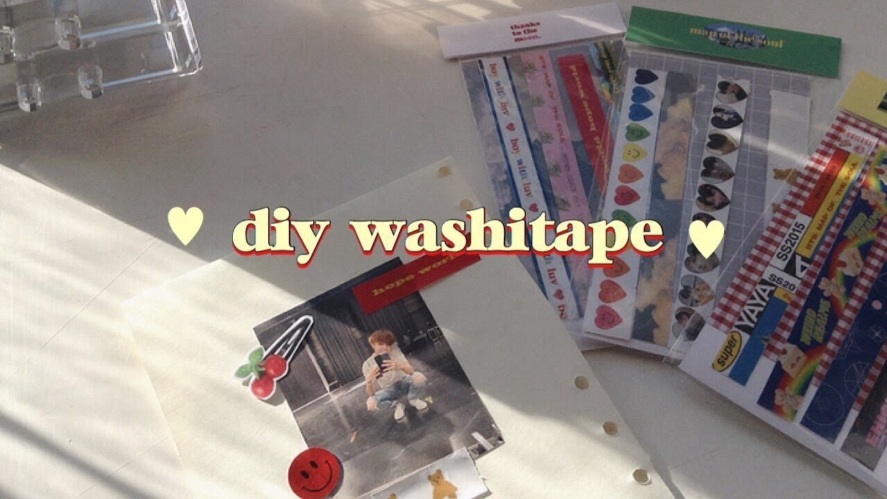 How i make my washi tape ♡´･ᴗ･`♡ diy washi tape