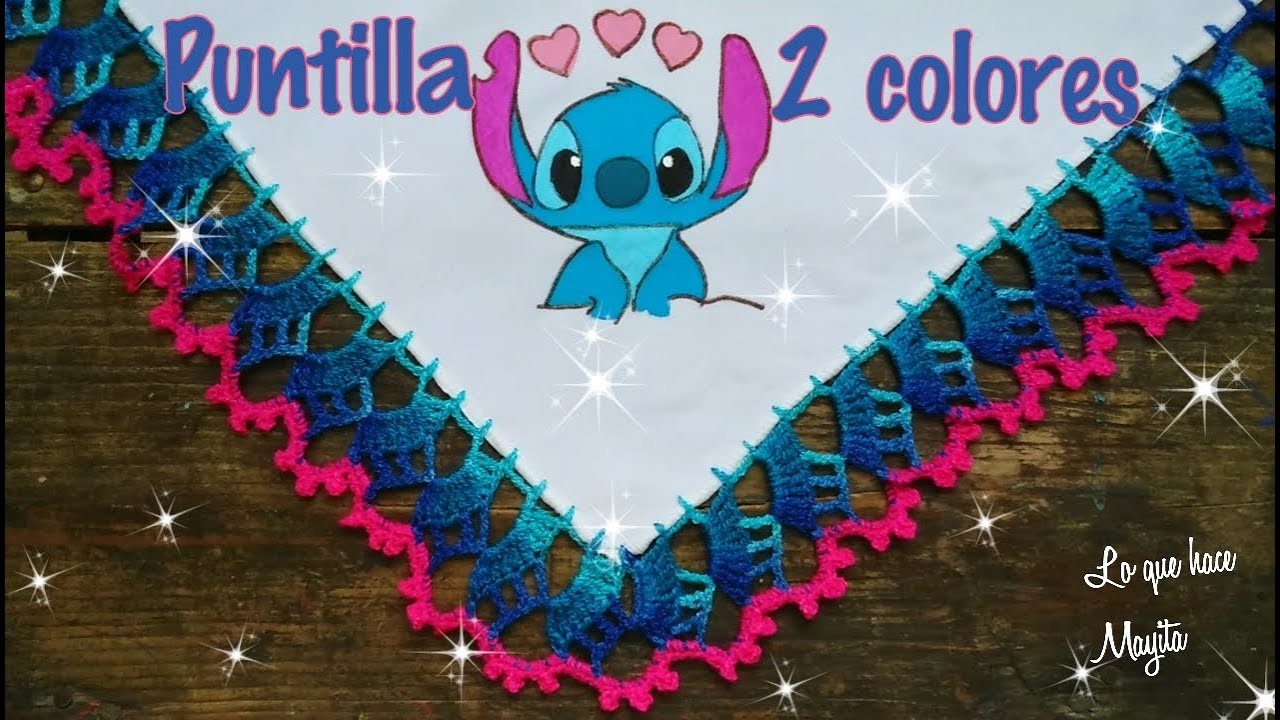 Puntilla de 2 Colores | servilleta stitch