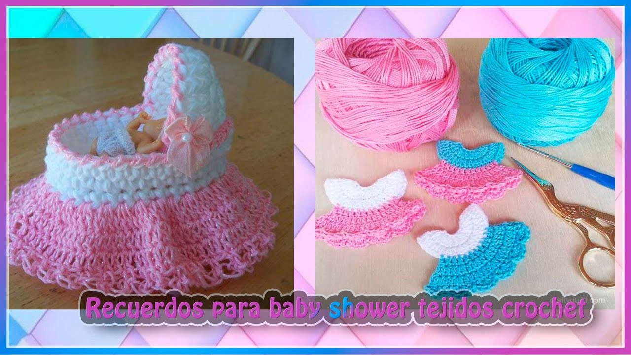 Recuerdos para baby shower tejidos crochet