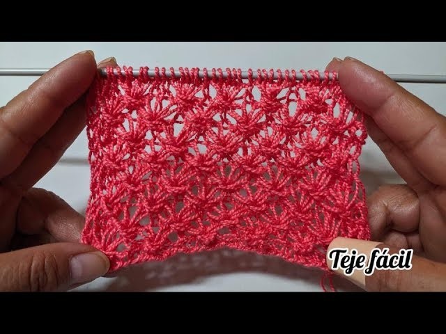 TEJE FACIL PUNTADA ESTRELLAS EN TELARAÑAS