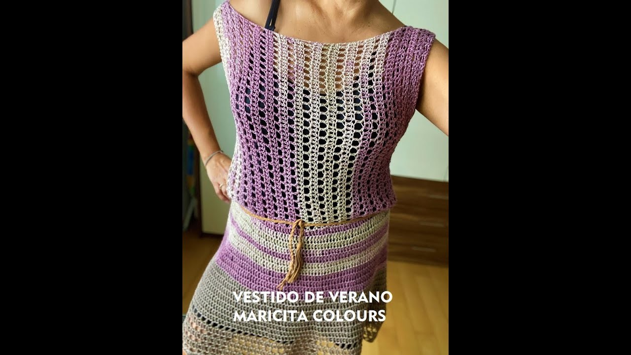 Vestido de Verano a Crochet Elba Tutorial por Maricita Colours