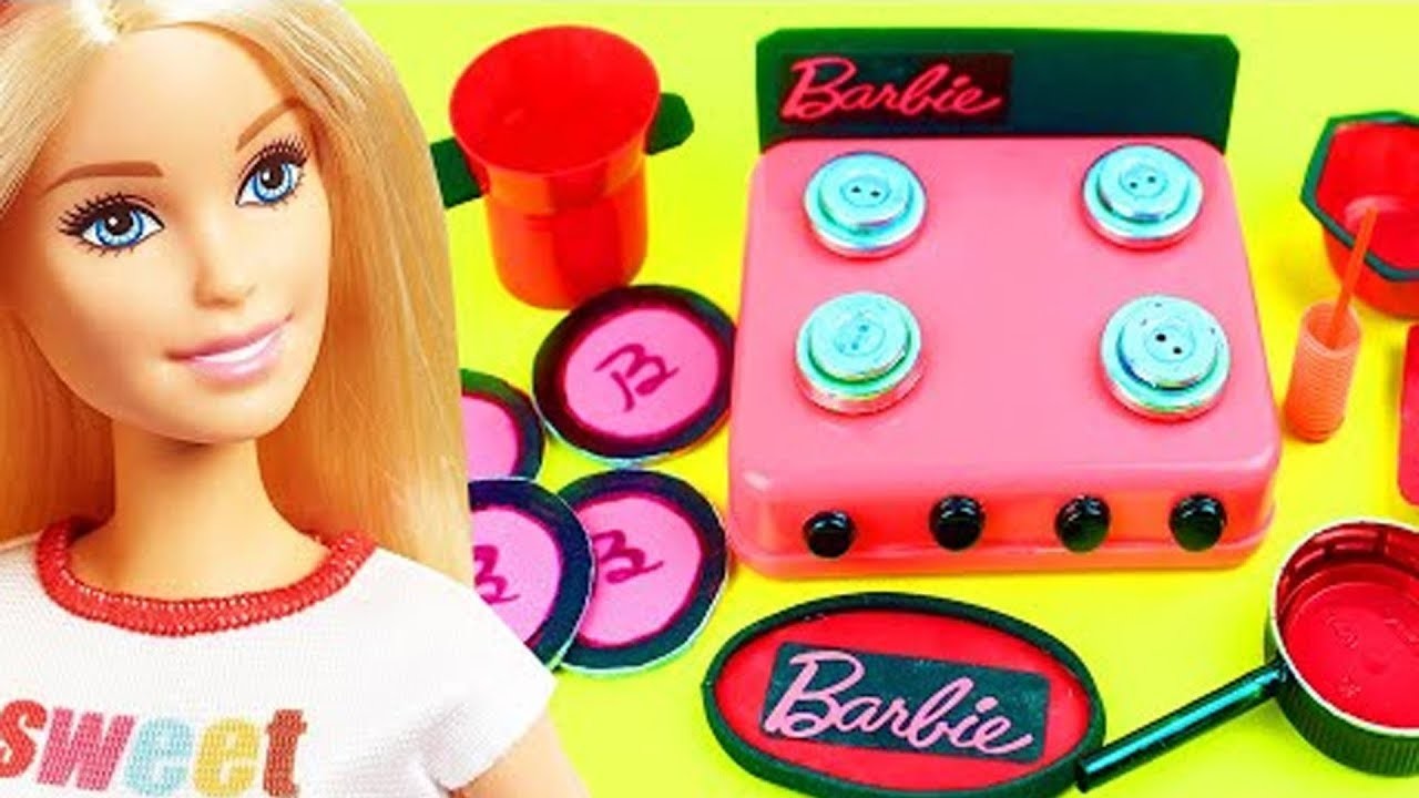 35 Manualidades de Cocina para muñecas Barbie en Miniatura