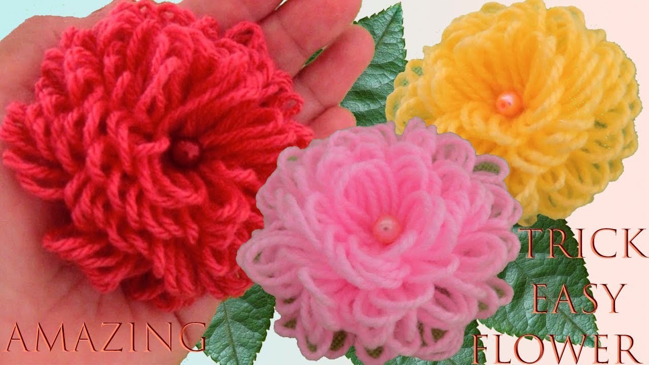 Como hacer flores 3D fácil en minutos con truco