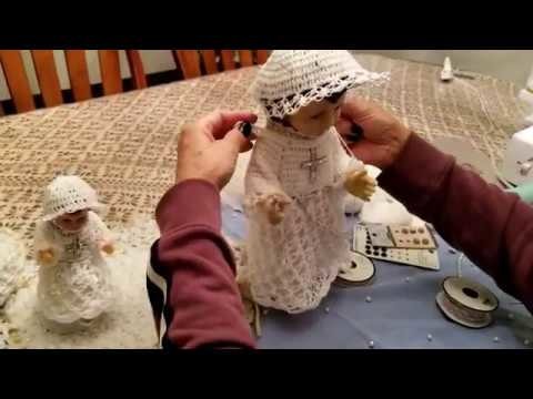Como Hacer Ropon A Crochet o Tejido Para El Niño Dios  Parte #1