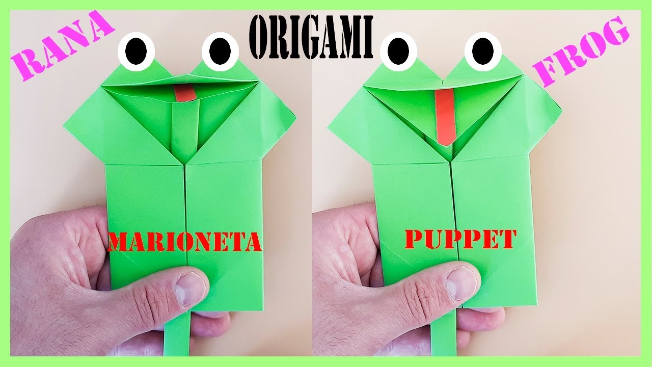 ???????? Cómo hacer una ???? RANA ???? de papel que ¡HABLA! ✅ | Origami PASO A PASO ✅