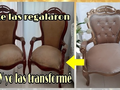 COMO PINTAR Y TAPIZAR SILLAS ISABELINAS.restauración de sillas