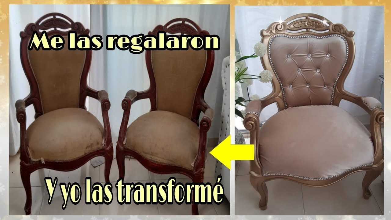 COMO PINTAR Y TAPIZAR SILLAS ISABELINAS.restauración de sillas