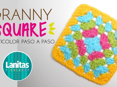 ????Cómo tejer GRANNY SQUARE básico a crochet | tutorial PASO A PASO ????