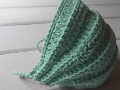 Como tejer Mascarilla Cubre Boca a Crochet