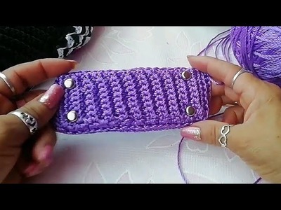 Como tejer una base a Crochet para bolsitas