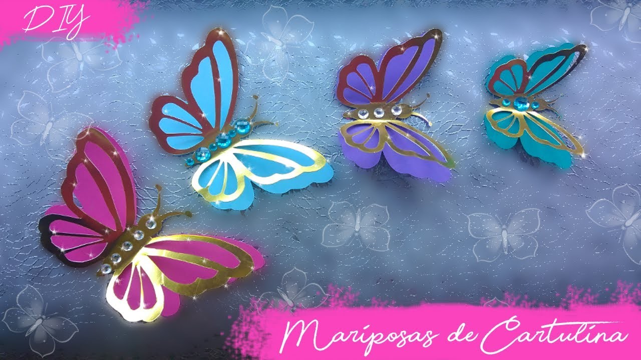 DIY Mariposas de cartulina  @Kath Reyes