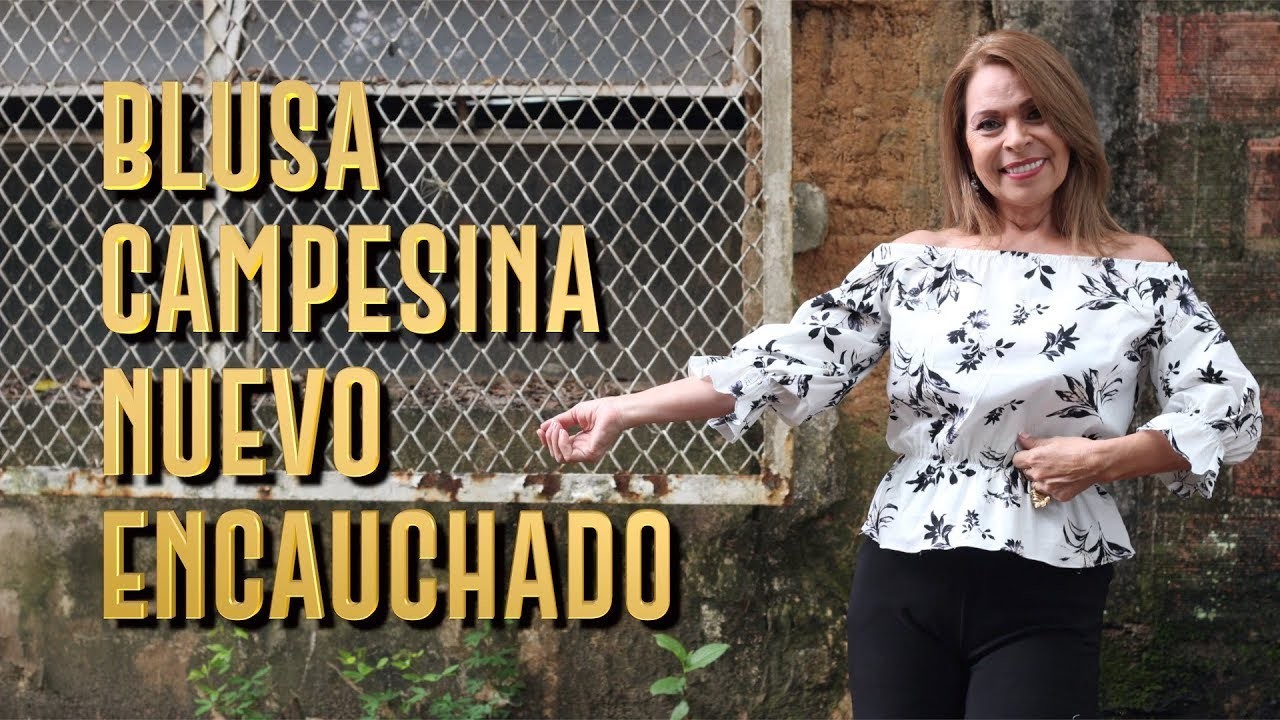 Omaira tv- DIY BLUSA CAMPESINA ENCAUCHADO NUEVO- peaked blouse new