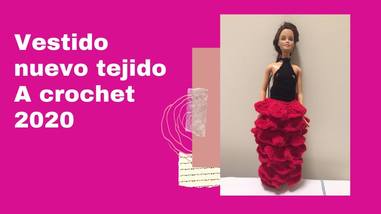 Ropa para barbie paso a paso (2020) #tejido #crochet