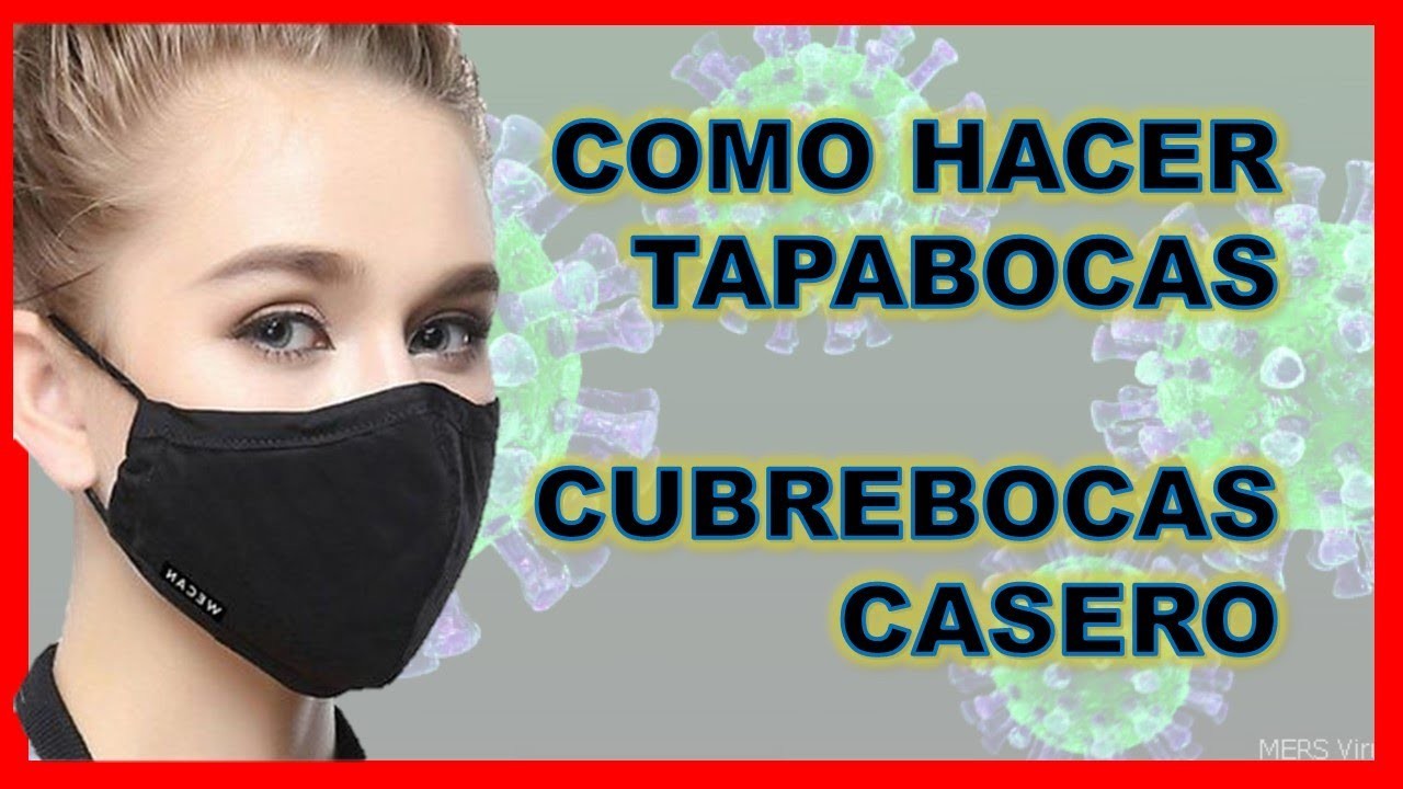 ???? TAPABOCAS, MASCARILLA O CUBREBOCAS Casero para protegerse de VIRUS ⭕ MANUALIDADES ARTE LUNA