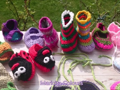 Zapatitos a Crochet por  Maricita Colours