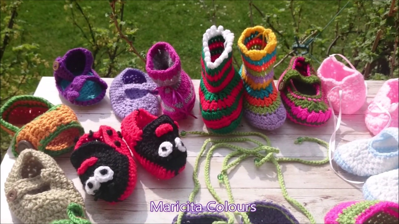 Zapatitos a Crochet por  Maricita Colours