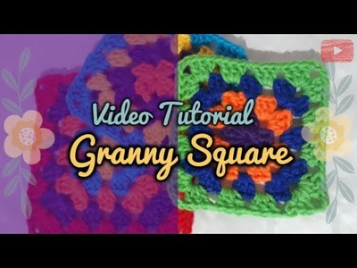 Aprende a tejer un Granny Square | Crochet Básico ♡ Paso a paso | How to crochet a granny square