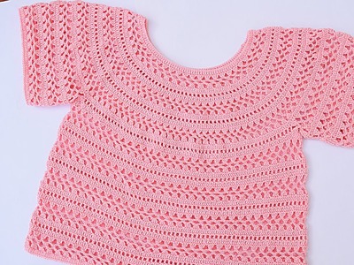 Blusa o jersey primavera-verano mujer  muy fácil #yomequedoencasatejiendocrochet #crochet
