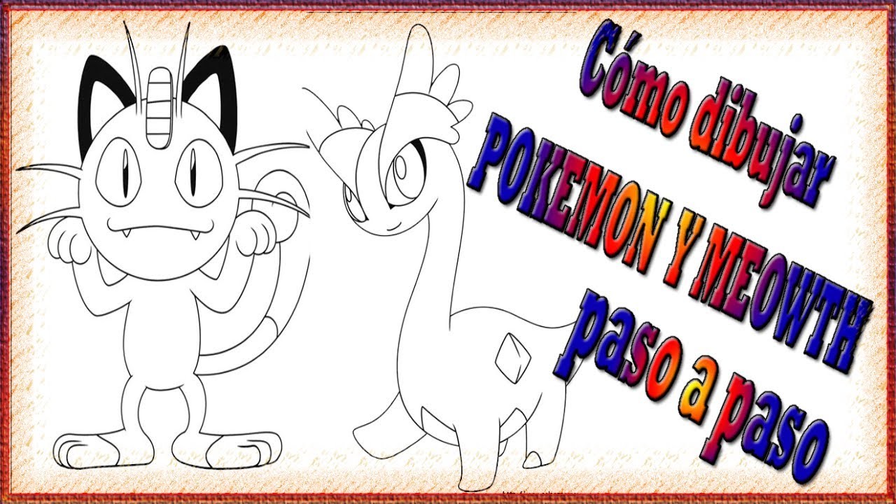 Cómo Dibujar a Meowth y Pokemon ???? 2020 ???? Niños????  How to Draw Meowth y Pokemon ???? Kids ????