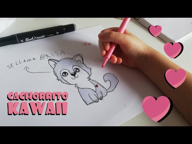 Cómo Dibujar Un Cachorrito Kawaii Muy Cuqui