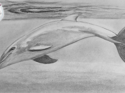 Como Dibujar un Delfin con Lapiz Paso a Paso y muy Facil
